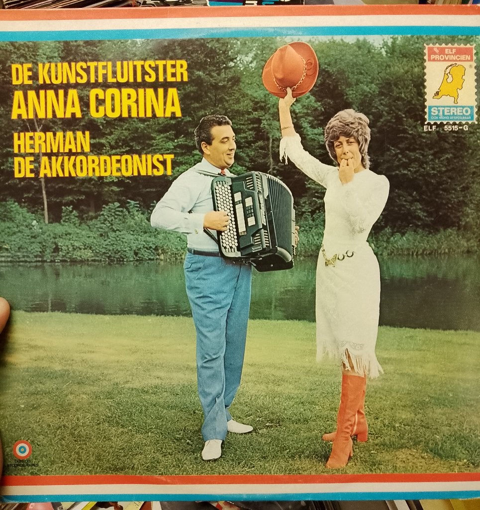 Anna Corina , Herman De Akkordeonist, Verzenden, Gebruikt, 12 inch, Levenslied of Smartlap