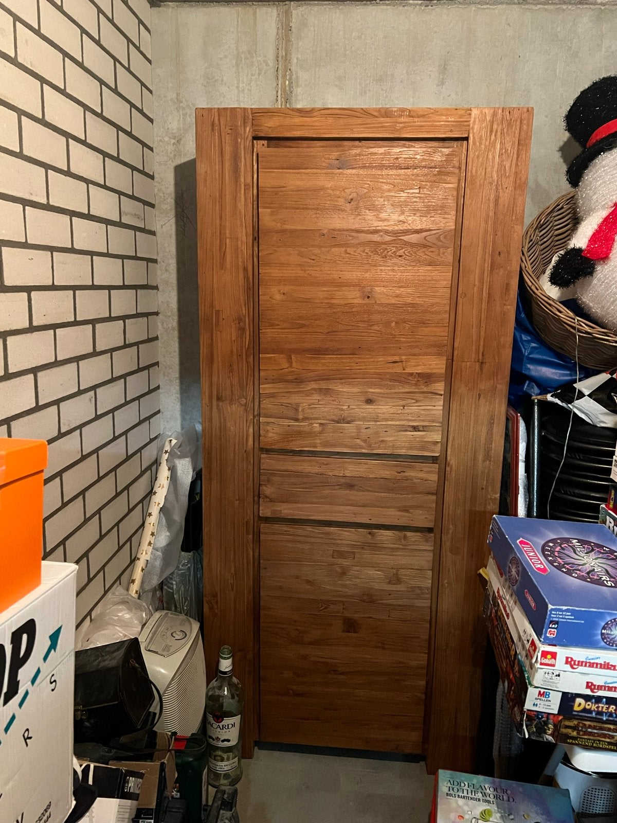 Massief houten kast met lades en deuren, Huis en Inrichting, Kasten | Kledingkasten, Ophalen, Gebruikt, 50 tot 100 cm, Met lade(s)