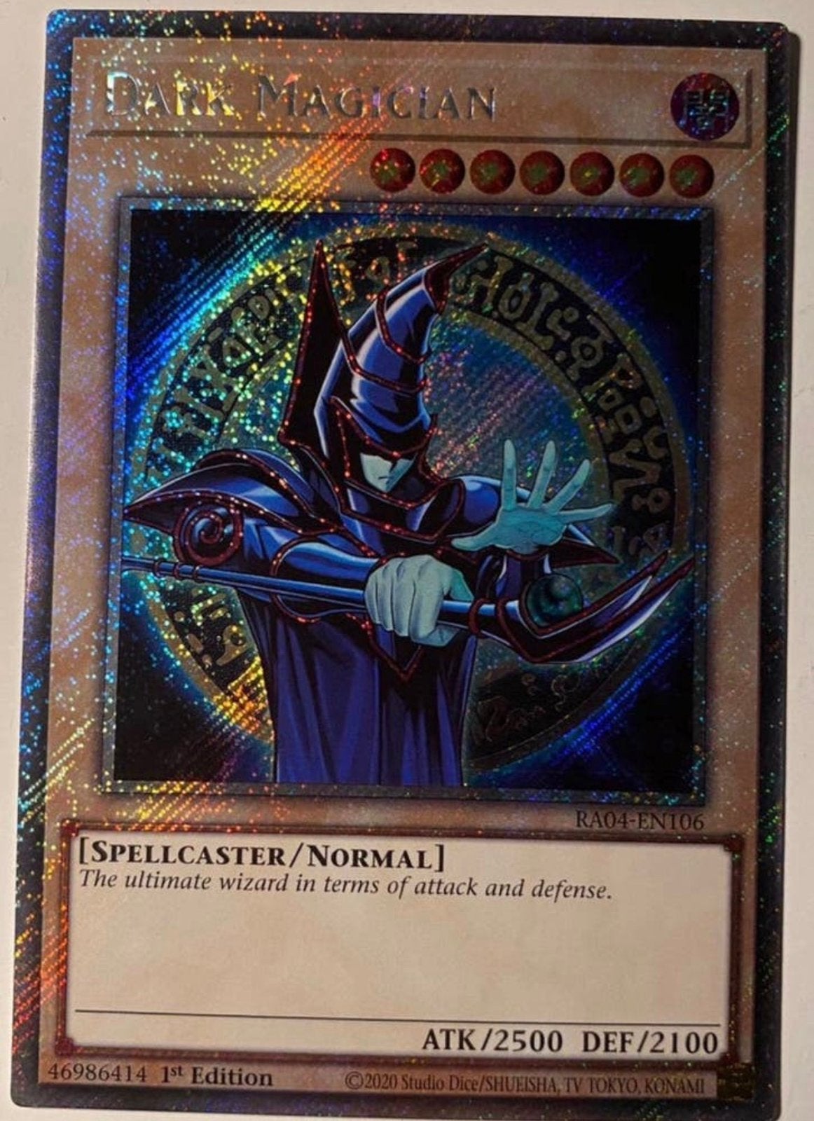 Yu-Gi-Oh! Dark Magician RA04 1st Edition Mint !, Hobby en Vrije tijd, Verzamelkaartspellen | Yu-gi-Oh!, Ophalen of Verzenden, Zo goed als nieuw
