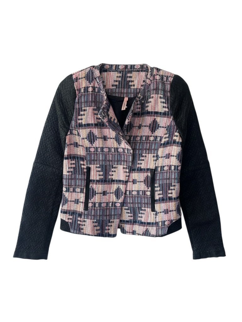 Sweewë Paris damesjasje maat M multicolor met zwarte mouwen, Kleding | Dames, Maat 38/40 (M), Ophalen of Verzenden, Zo goed als nieuw