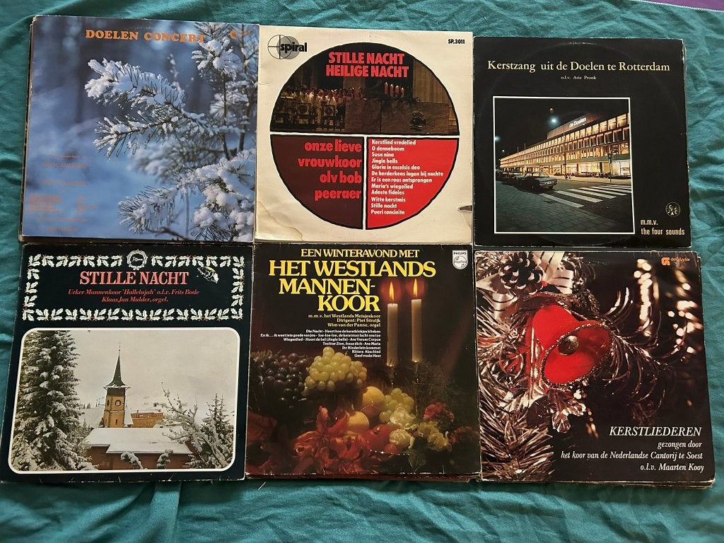 27 LP's Kerstmuziek Koor (ook per stuk te koop), Diversen, Ophalen of Verzenden, Gebruikt