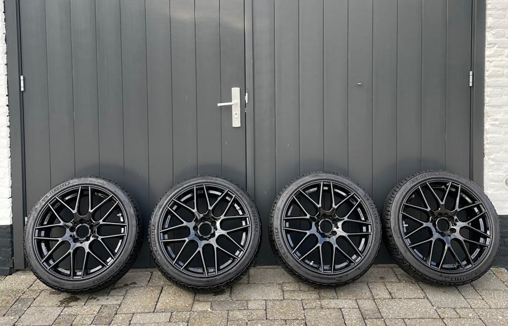 GMP Berghem 19 inch winterset met Michelin Pilot Alpin bande, Gebruikt, Banden en Velgen, Winterbanden, 235 mm