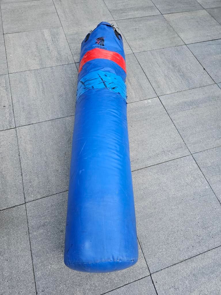 Matsuru Bokszak - Blauw met Rode Band, Sport en Fitness, Ophalen, Gebruikt, Bokszak