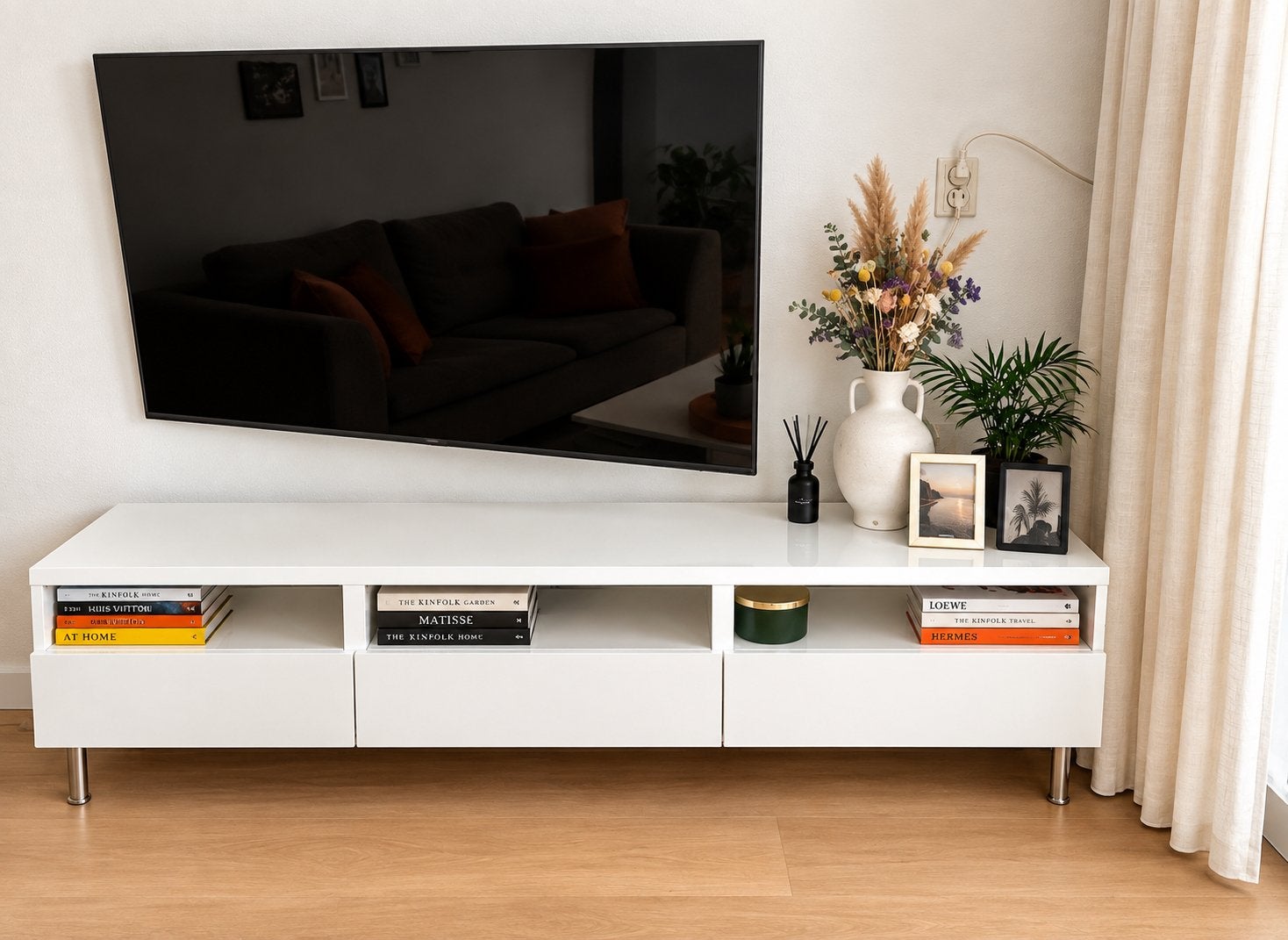 TV meubel besta, Huis en Inrichting, Ophalen, Kunststof, Gebruikt, 150 tot 200 cm
