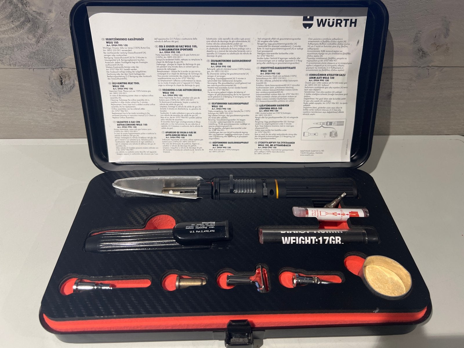 Wurth Gereedschapsset - Snijgereedschap in koffer, N, Ophalen of Verzenden, N, N