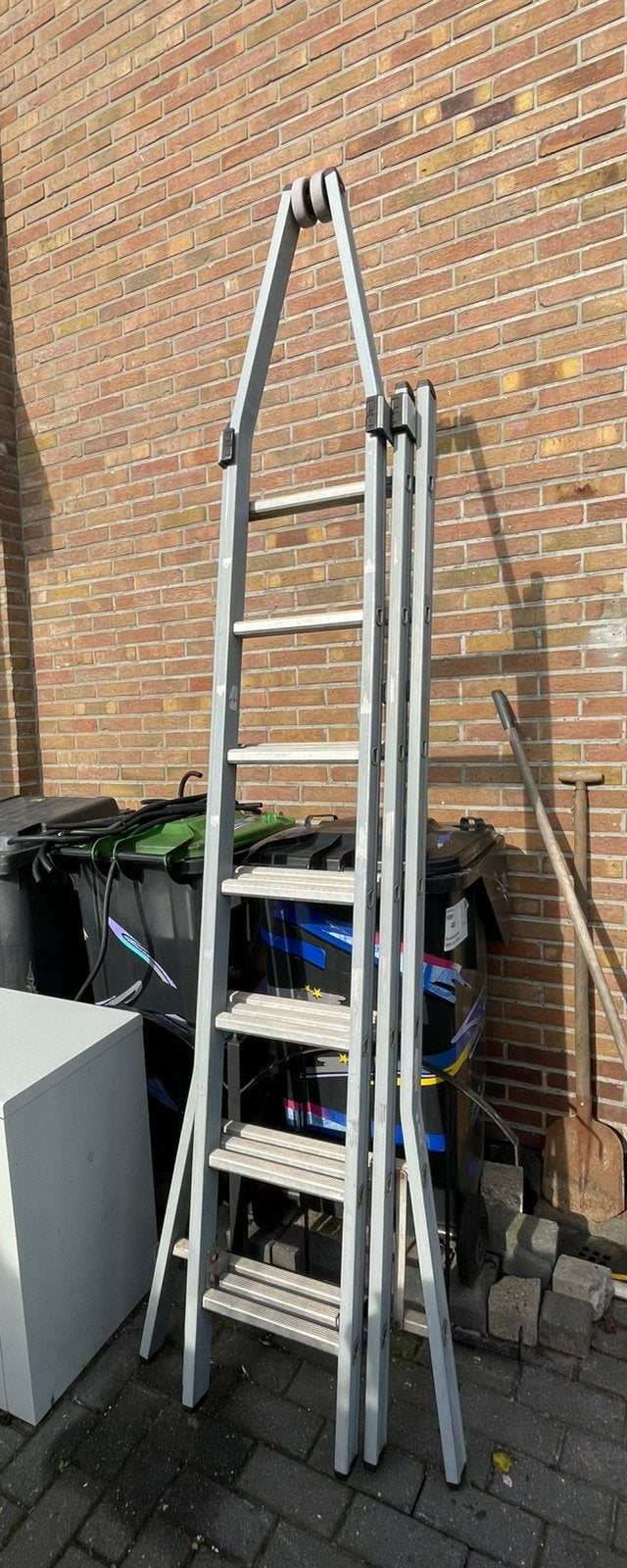 dirks 3 x 7 sporten ladder punt ladder, Ophalen, Gebruikt, T, Ladder