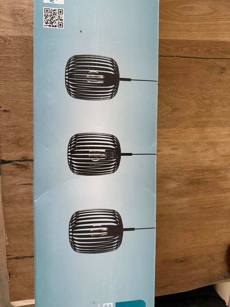 EGLO Romazzina hanglampen, 3-lichts, staal zwart, Huis en Inrichting, Ophalen, Nieuw, Metaal, Minder dan 50 cm