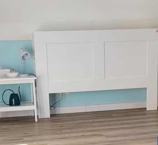 IKEA Brimnes hoofdeinde bed, Ophalen, Gebruikt, Wit, Tweepersoons