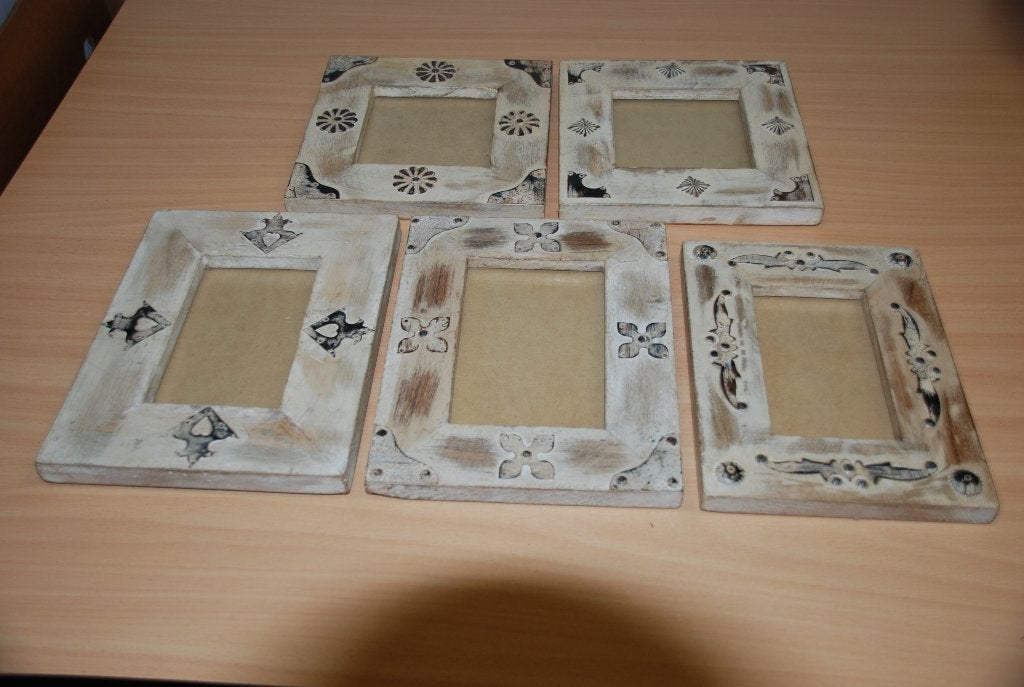 Fotolijsten 5 x als setje., Huis en Inrichting, Ophalen of Verzenden, Zo goed als nieuw, Minder dan 50 cm, Schilderij