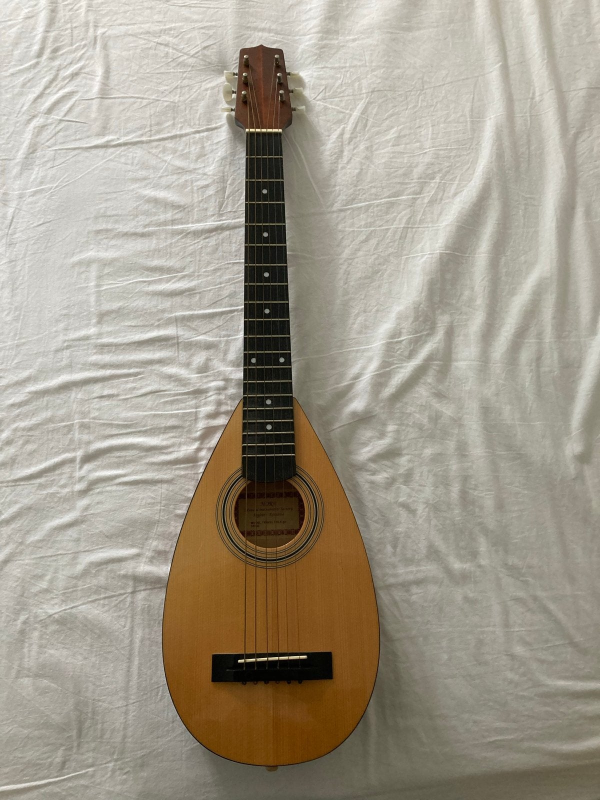 Hora Travel Folk Gitaar - Zo goed als nieuw, Ophalen of Verzenden, Zo goed als nieuw, Western- of Steelstringgitaar