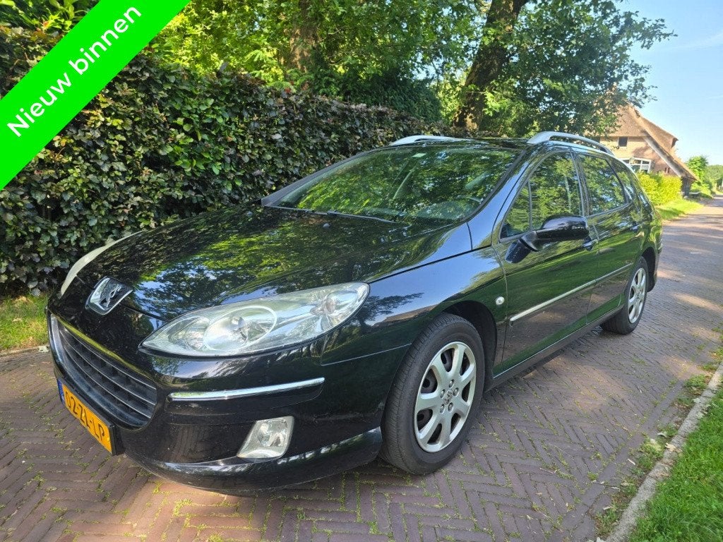 Peugeot 407 SW 2.0-16V ST Bns (bj 2008, automaat), Auto's, Stof, Gebruikt, 4 cilinders, Zwart