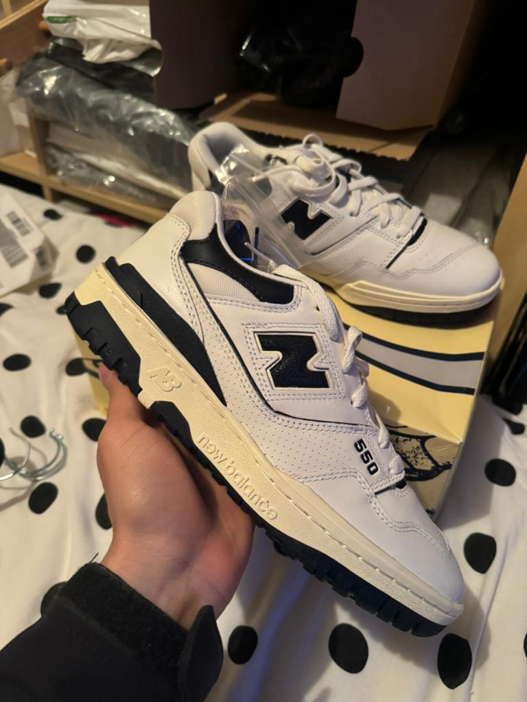 New balance 550 Aime leon dore white navy US9 - EU42.5, Kleding | Heren, Schoenen, Wit, Nieuw, Ophalen of Verzenden, Sneakers of Gympen