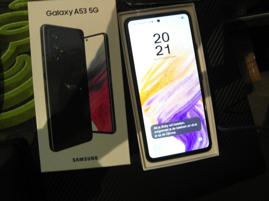 Samsung Galaxy A53 5G, 6GB ram, 128GB opslag Enterprise Ed., Telecommunicatie, Zwart, Touchscreen, Ophalen of Verzenden, Zo goed als nieuw
