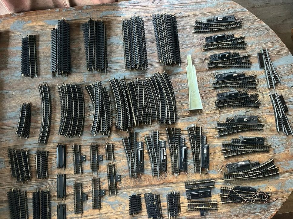 Grote partij Fleischmann modelspoor rails en accessoires, Hobby en Vrije tijd, Modeltreinen | H0, Gebruikt, Gelijkstroom, Fleischmann