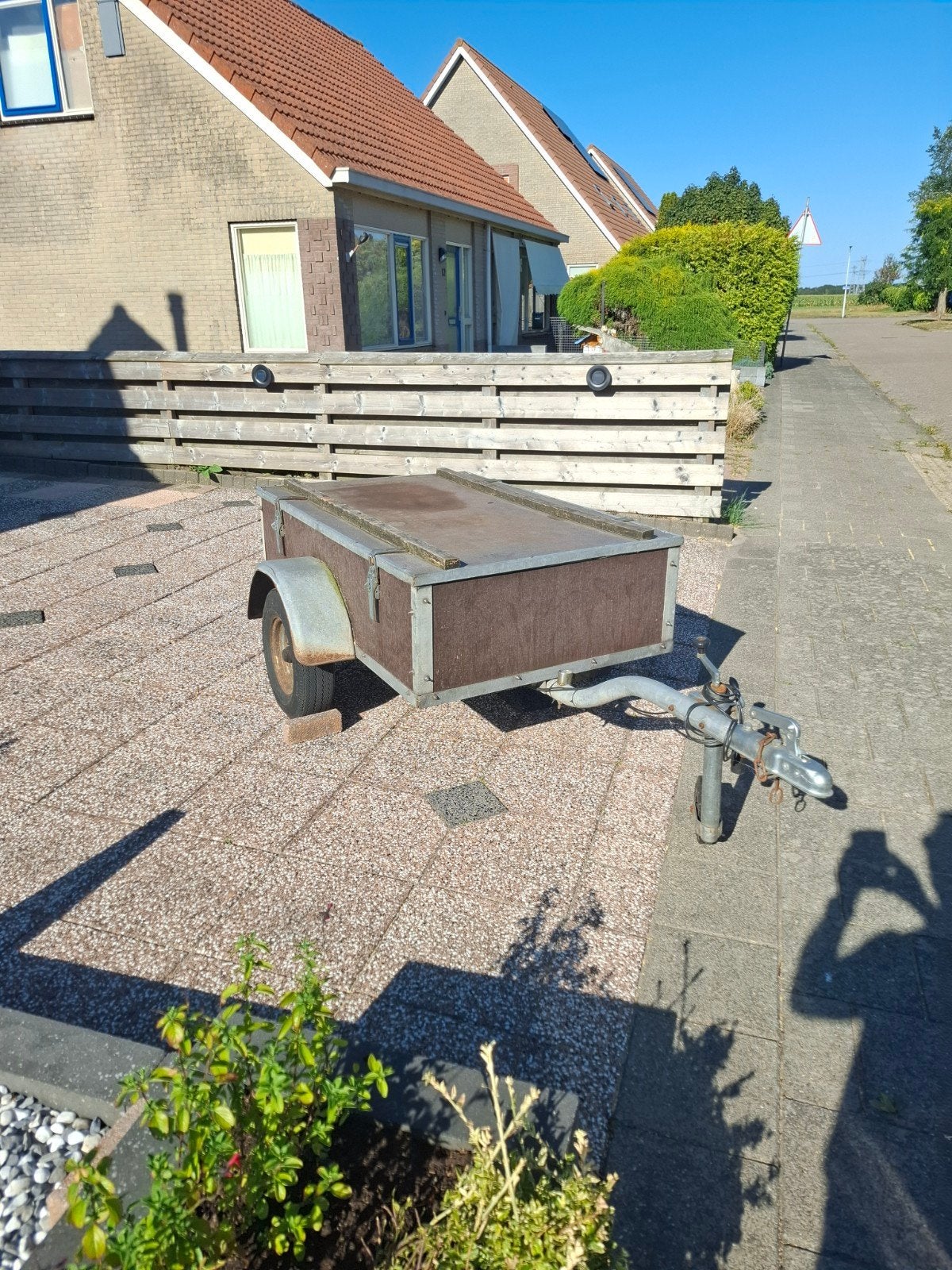 Compacte aanhanger met afdekplaten, Auto diversen, Aanhangers en Bagagewagens, Ophalen of Verzenden