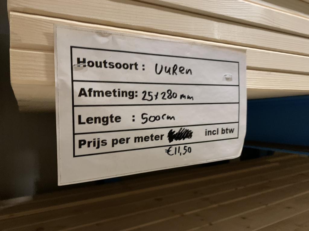 25x280 mm vuren vurenhout geschaafde planken 500 cm lengte, Nieuw, Ophalen of Verzenden, Plank, 300 cm of meer
