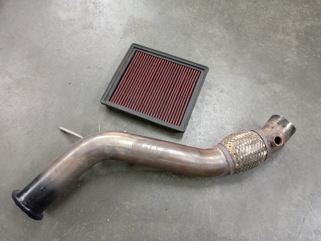 bmw 320d f30 downpipe en k&n sportluchtfilter, Ophalen of Verzenden, Gebruikt, BMW