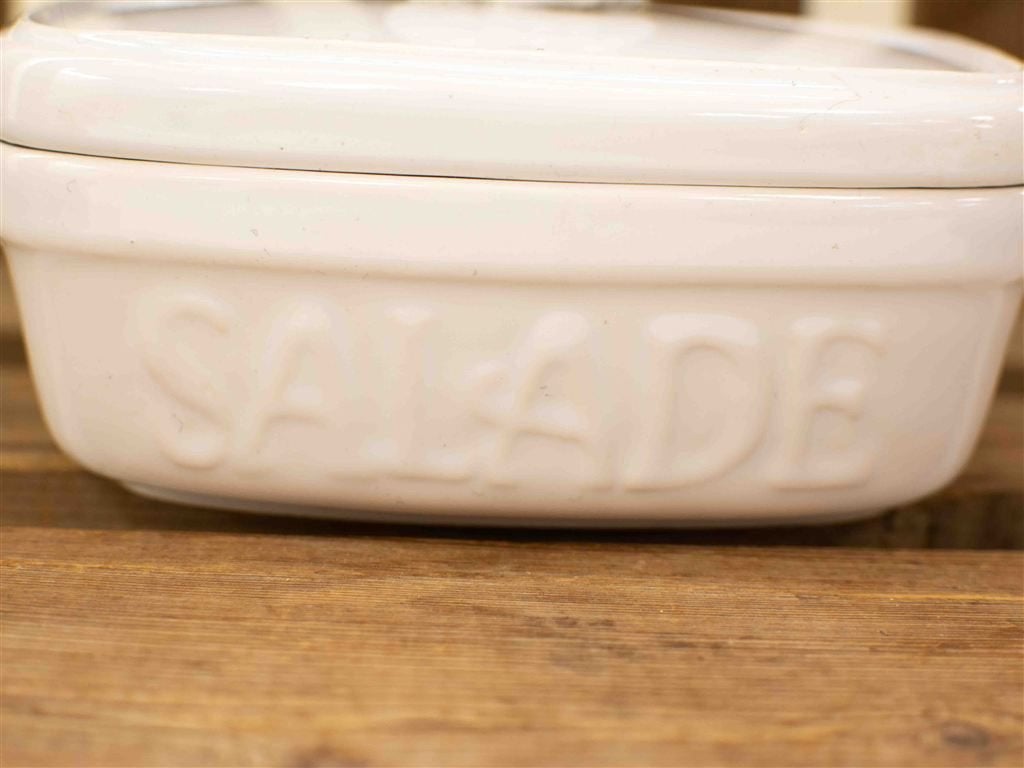 Porseleinen Salade vloot met porseleinen scheplepeltje 37872, Gebruikt, Ophalen of Verzenden, Bord(en), Wedgwood