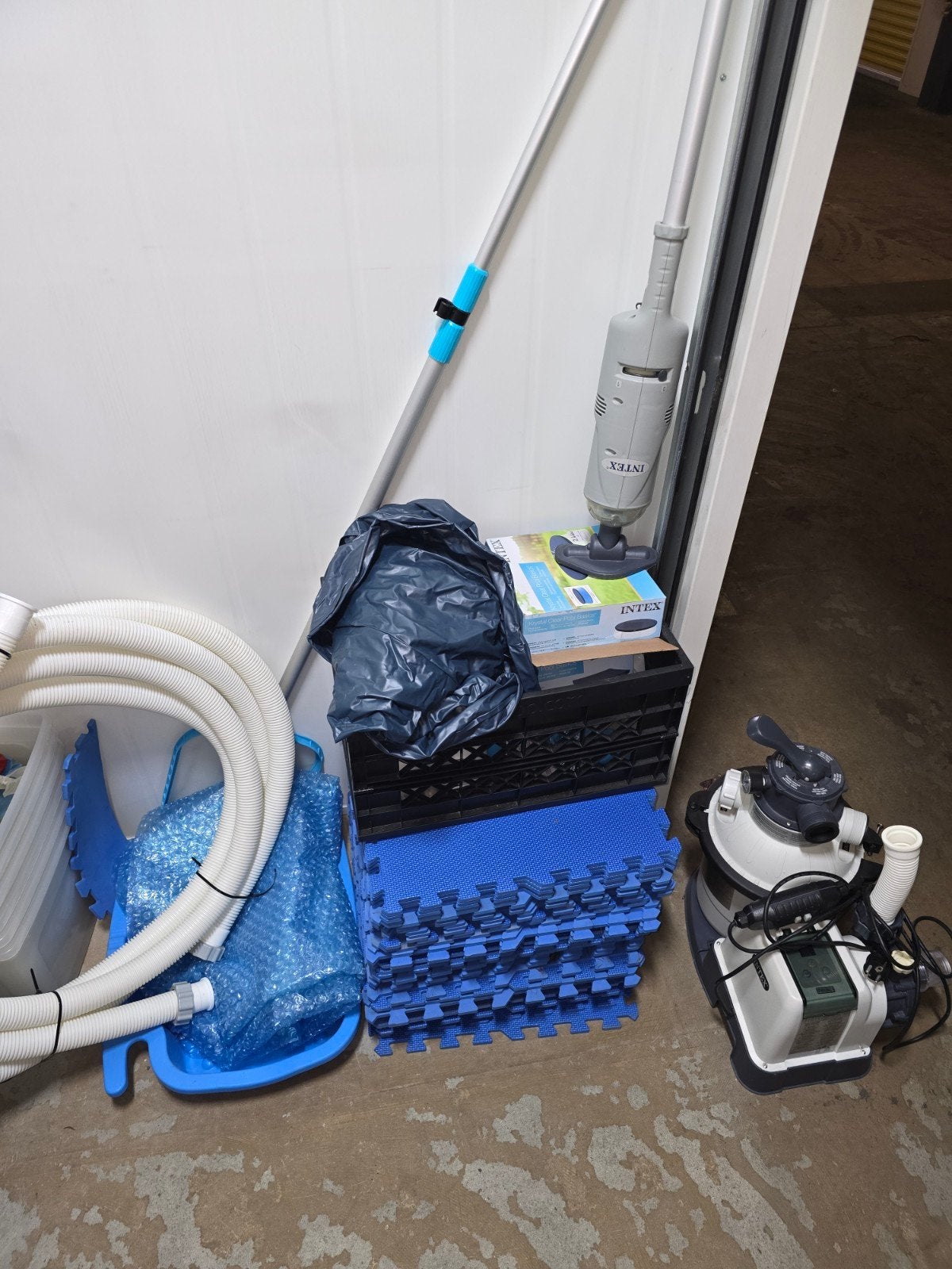 Zwembad accessoires: pomp, reiniger, afdekzeil, grondzeil, Ophalen, Gebruikt, Zwembadpomp
