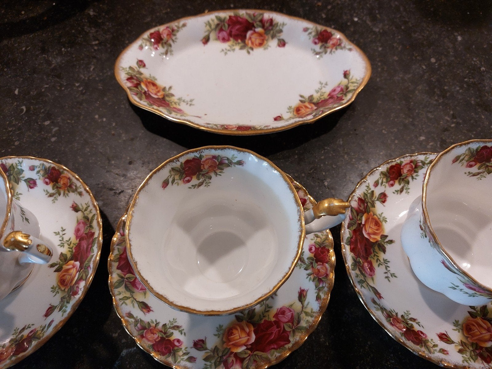 Royal Albert Old country Roses kopjes, melkkannetje, schaalt, Ophalen