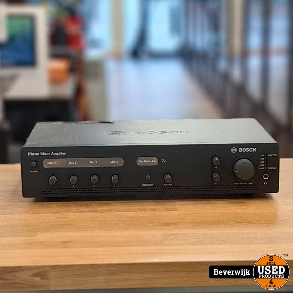 Bosch PLE-1MA120-EU Plena Mixer Amplifier - Prima, Bosch, Gebruikt, Support@bosch.com, Robert Bosch GmbH
Robert-Bosch-Platz 1
70839 Gerlingen-SchillerhÃ¶he
Germany