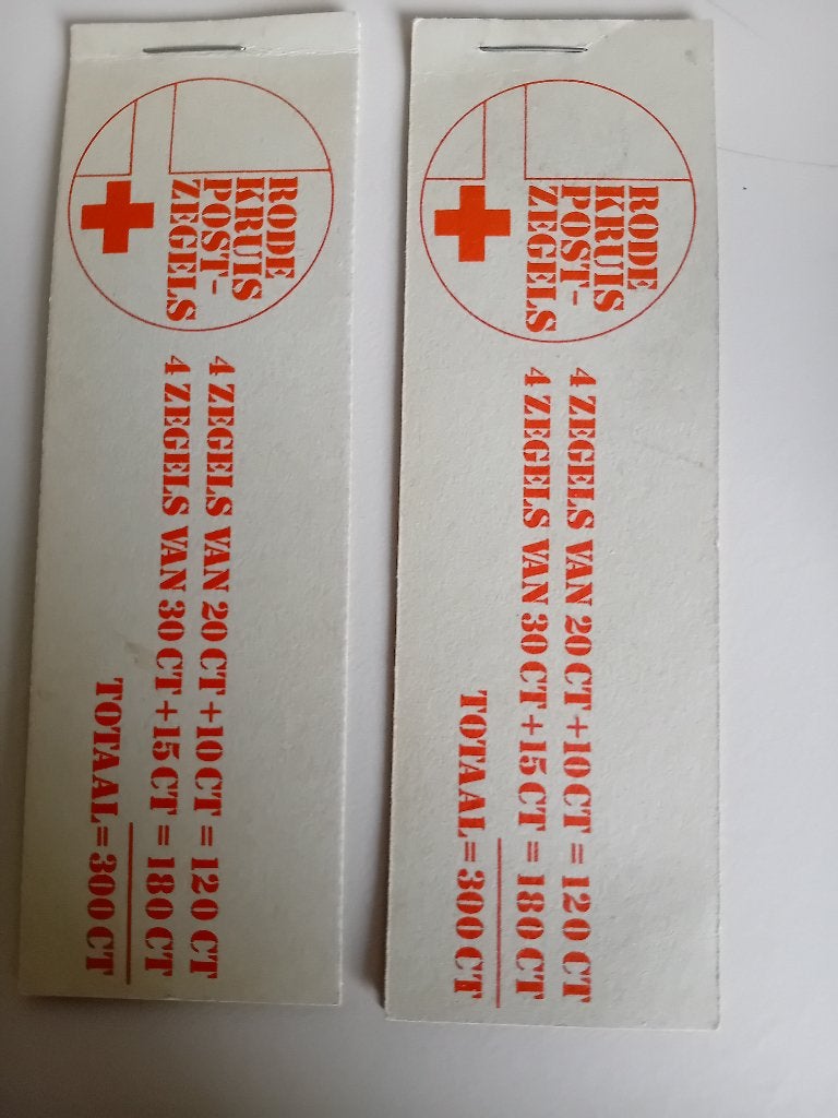 rodekruis postzegels 2 stuks, Ophalen of Verzenden, Na 1940, Postfris