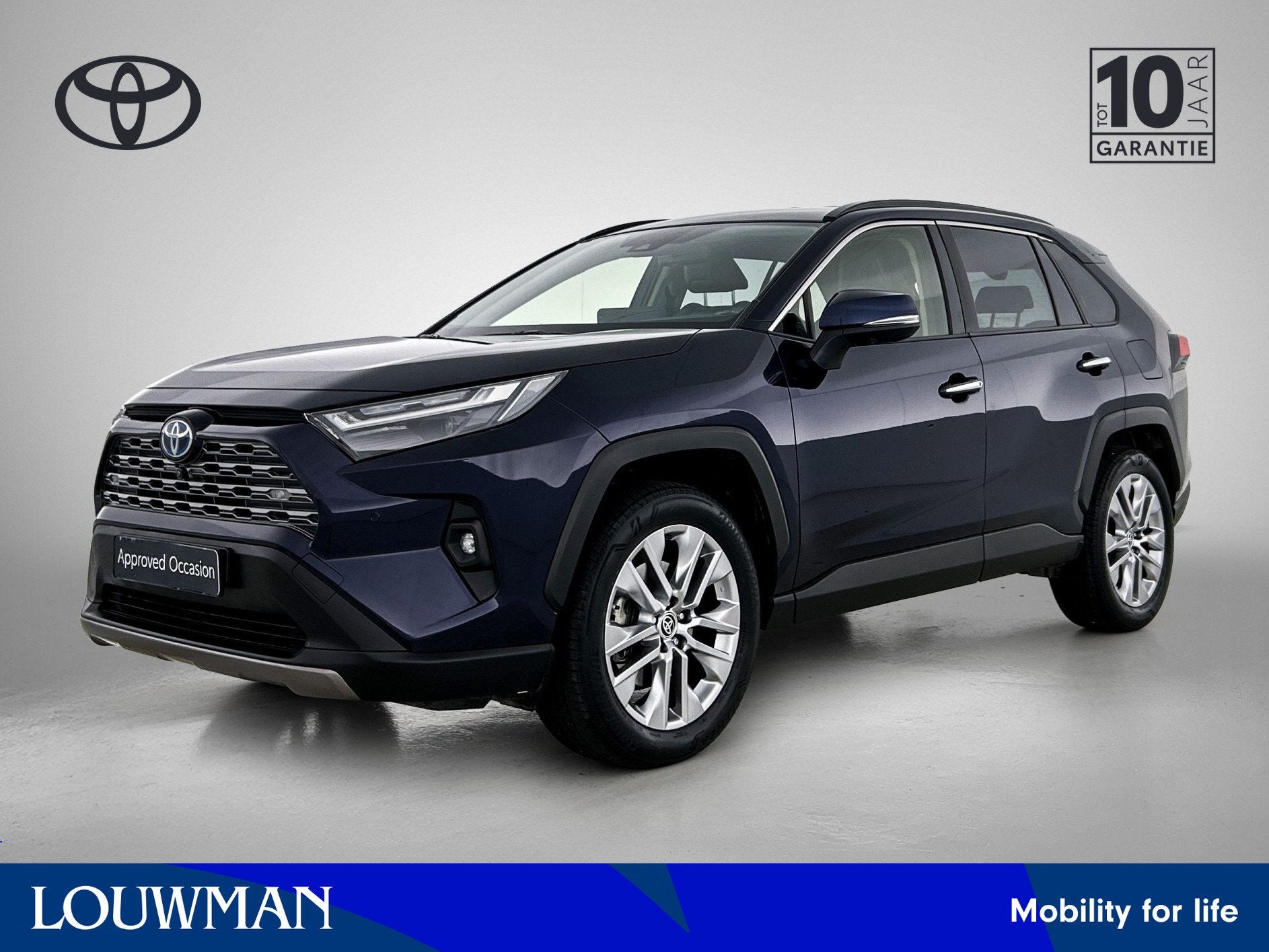 Toyota RAV4 2.5 Hybrid AWD Executive (bj 2023, automaat), 12 maanden, Gebruikt, Zwart, 4 cilinders