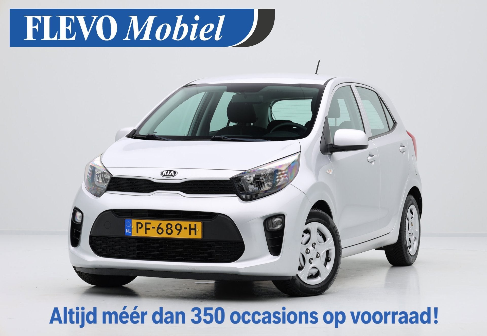 Kia Picanto 1.0 CVVT EconomyPlusLine 5-drs *64.120km!* Airco, Auto's, Voorwielaandrijving, Stof, Gebruikt, Euro 6