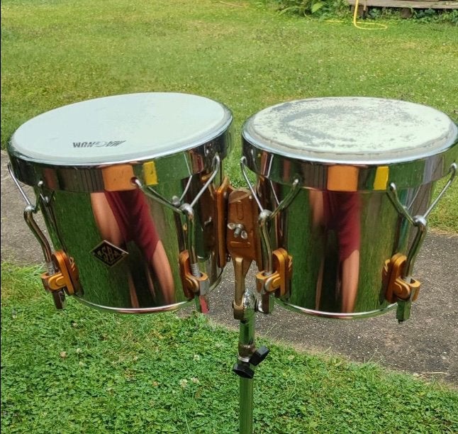 Vintage ASBA bongos, jaren 70, Muziek en Instrumenten, Ophalen of Verzenden, Zo goed als nieuw, Trommel