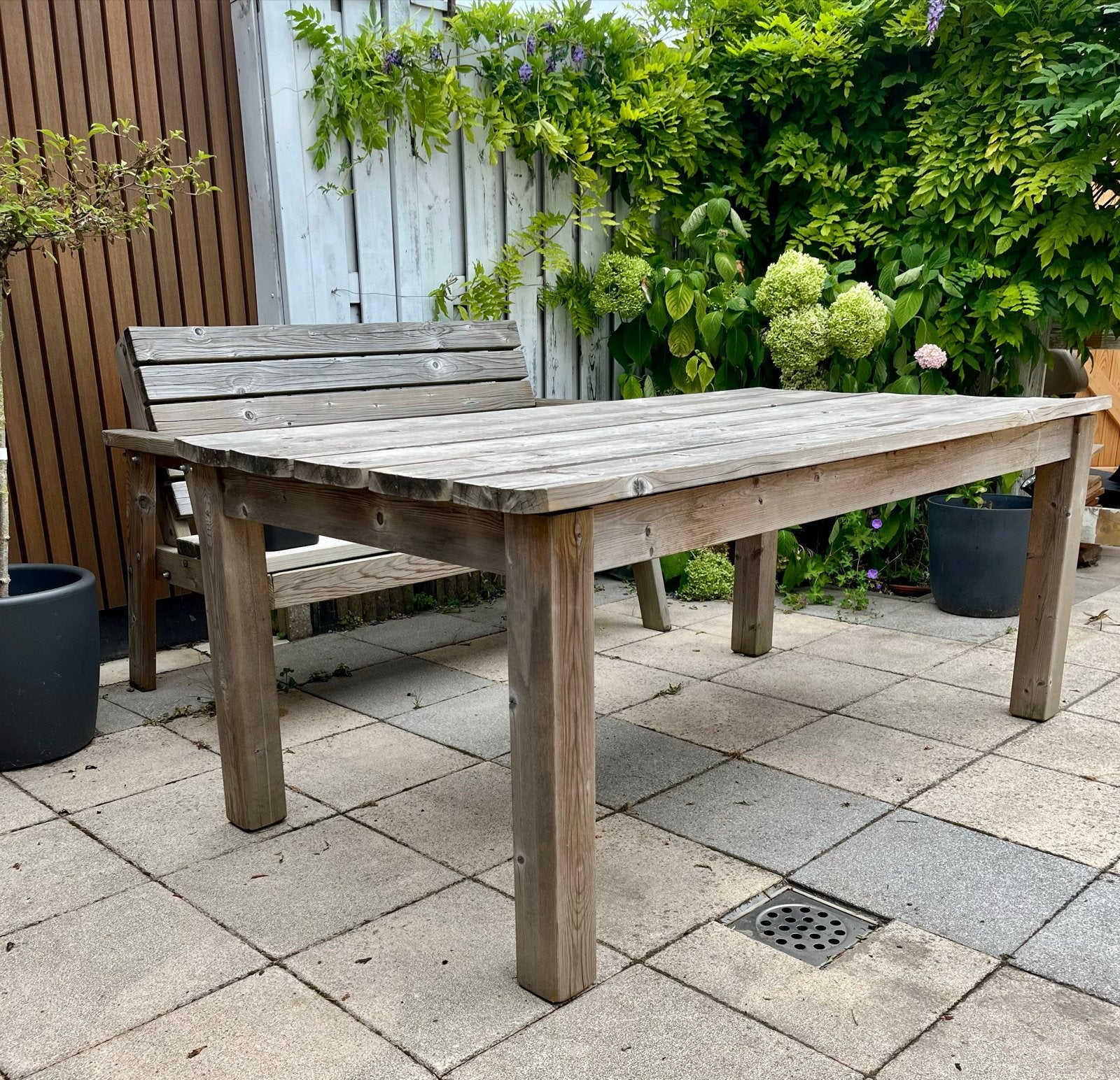Tuintafel Talen Lisse - Degelijk en in goede staat, Ophalen, Gebruikt, Rechthoekig, Hout