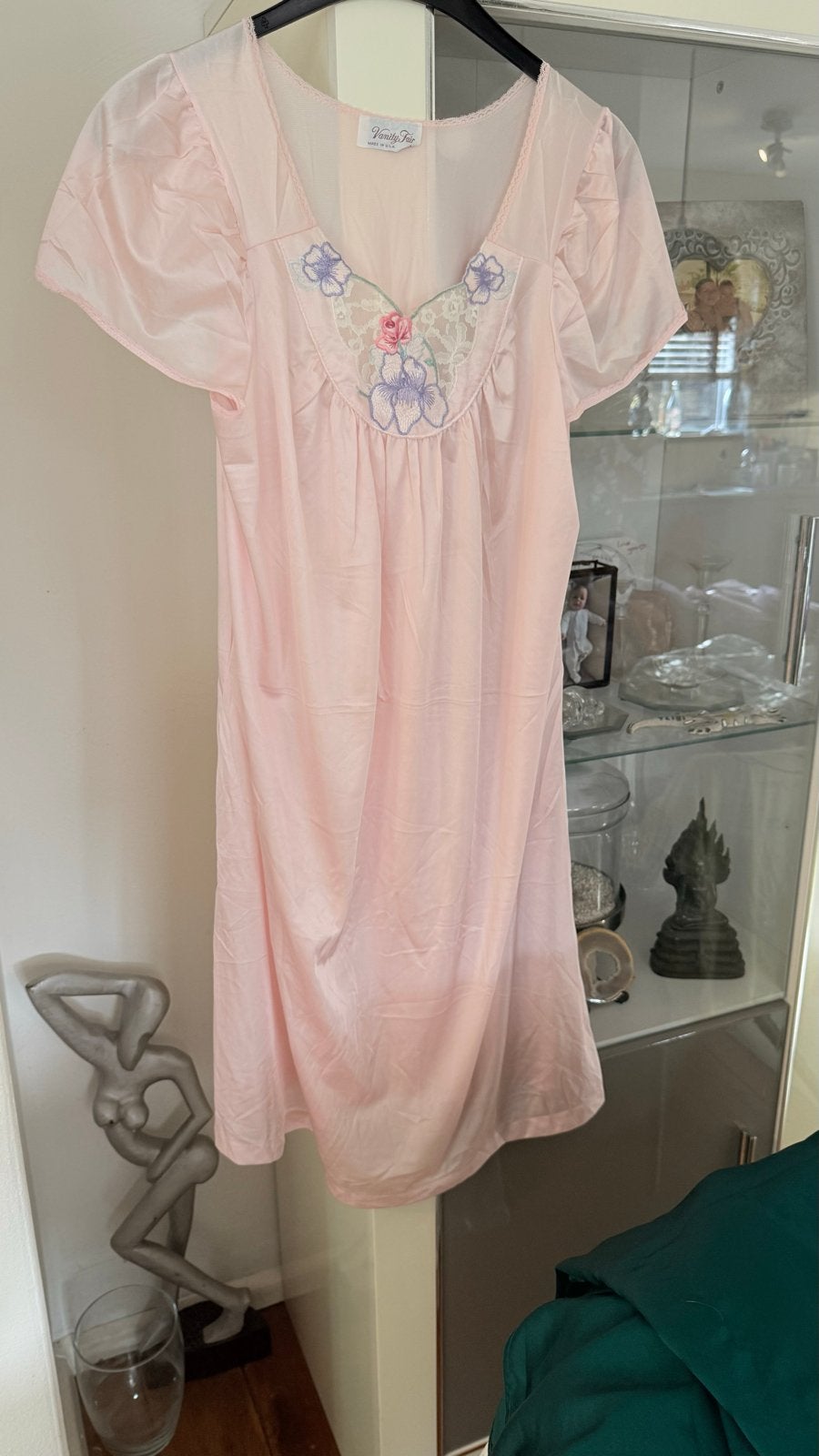 Vintage Vanity Fair Nachtjapon Roze Maat M, Ophalen of Verzenden, Roze, Nachtkleding