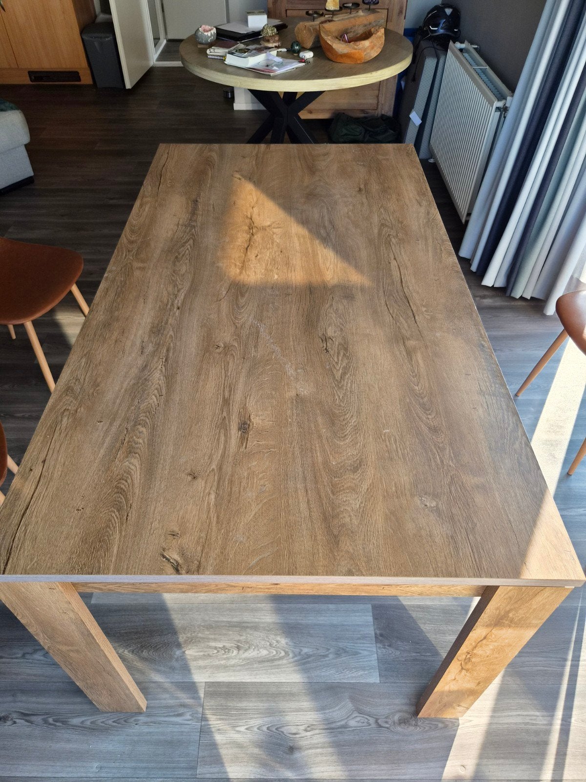 eettafel, Huis en Inrichting, Tafels | Eettafels, Gebruikt, 150 tot 200 cm, Vier personen, Rechthoekig