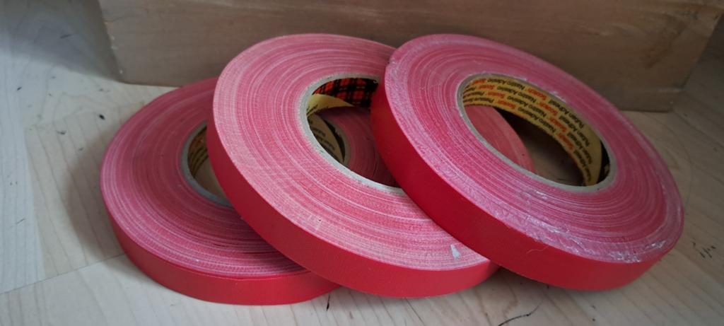 3M Scotch Y-389 Waterdichte Tape Rood 19 mm rood, Ophalen of Verzenden, Nieuw