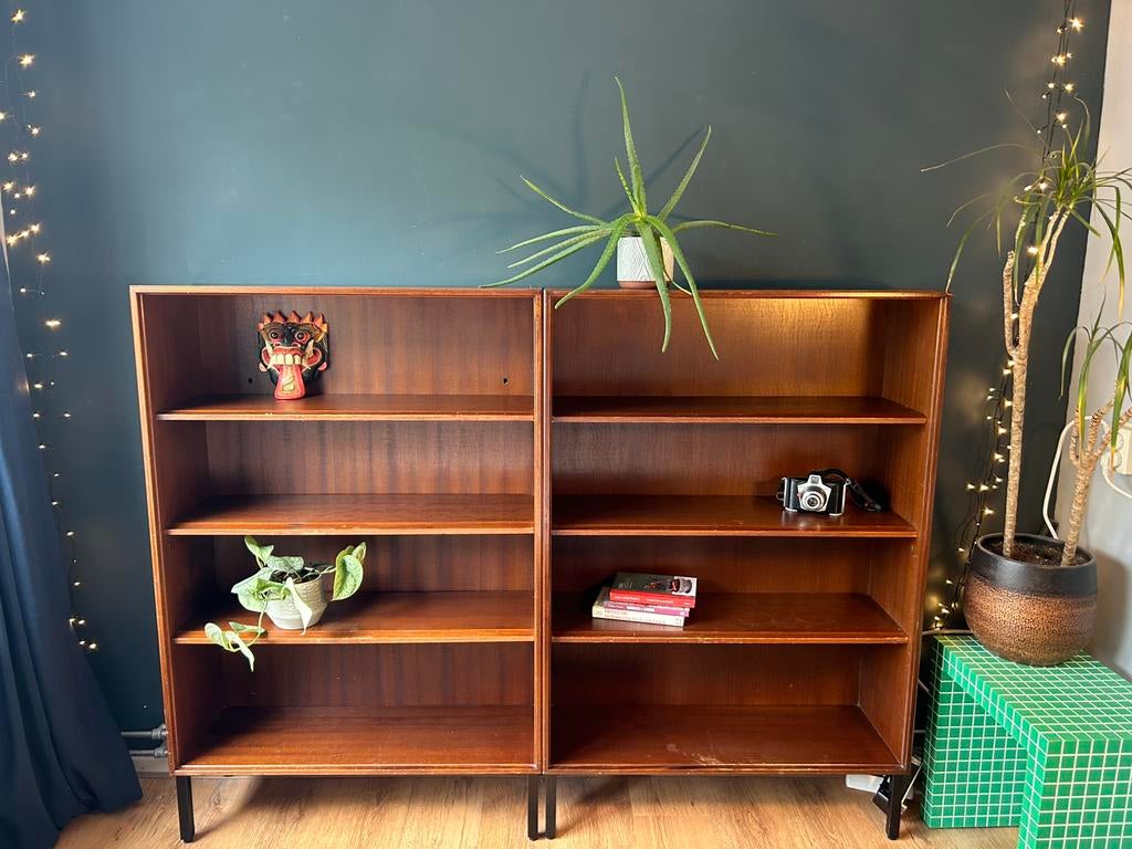 Set Vintage Multilux kasten – Mid-century van firma Kempkes, Ophalen, Met plank(en), Gebruikt, 100 tot 150 cm