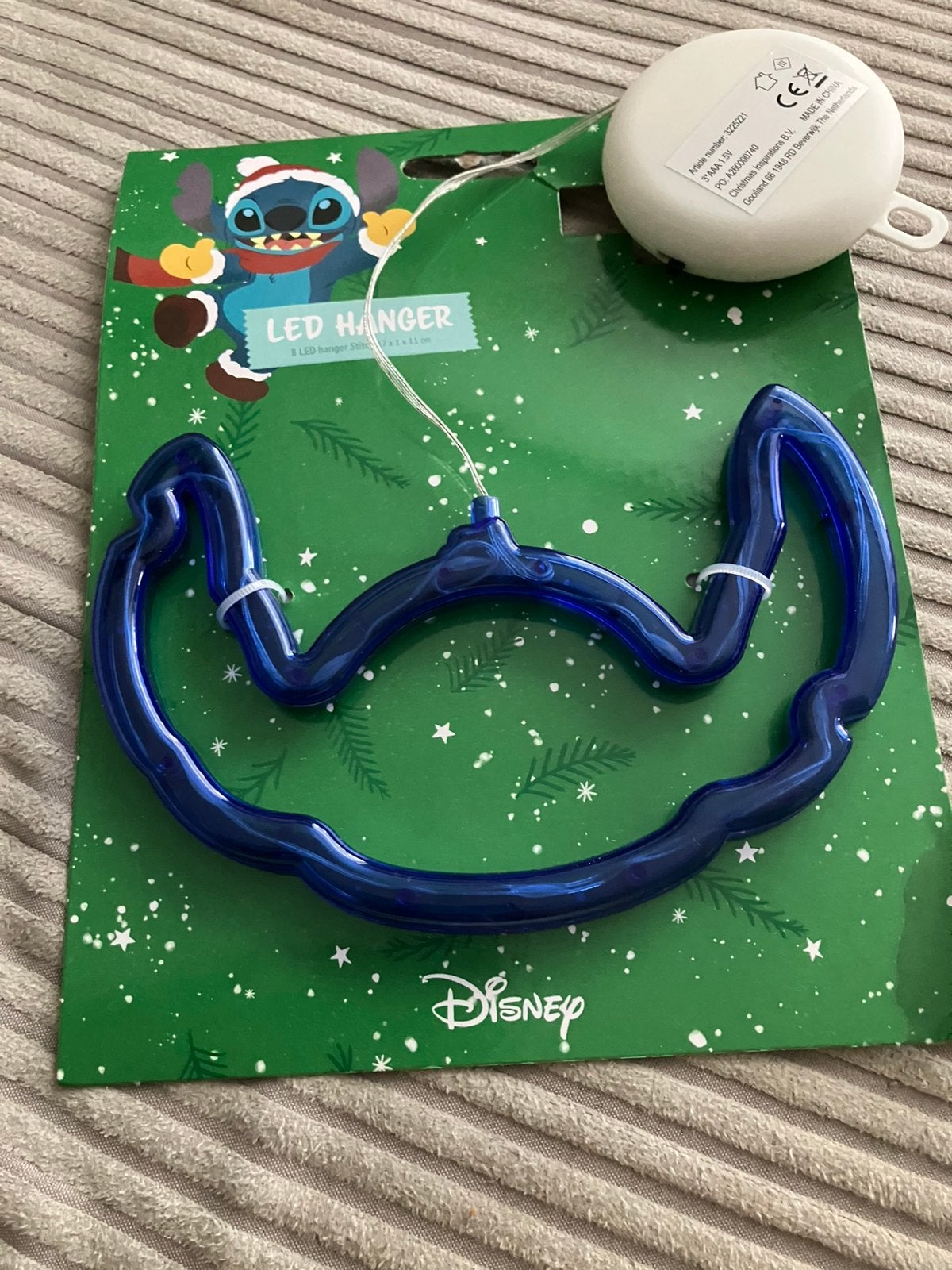 Disney lilo en stitch led verlichting nieuw kerst, Ophalen of Verzenden, Zo goed als nieuw