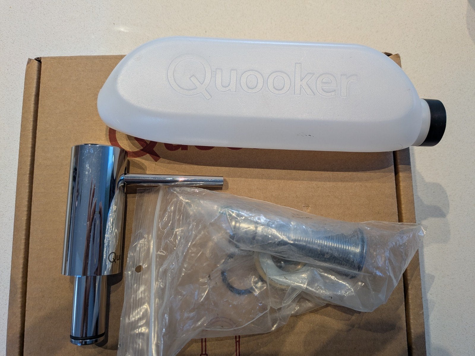 Quooker zeeppomp chrome, Ophalen, 25 tot 50 cm, Minder dan 50 cm, Minder dan 100 cm