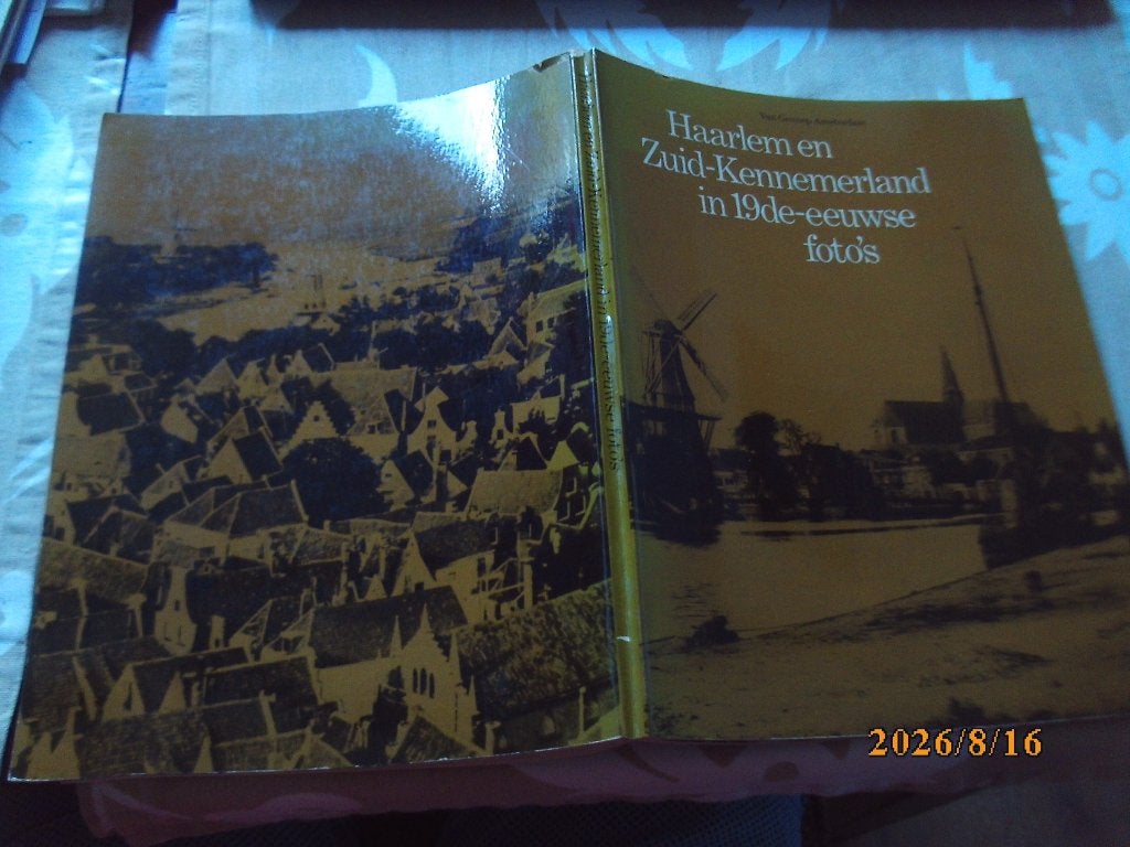 ansichtkaartboek Haarlem Zuid Kennemerland in 19 eeuw foto s, Ophalen of Verzenden, Voor 1920, Gelopen, Noord-Holland