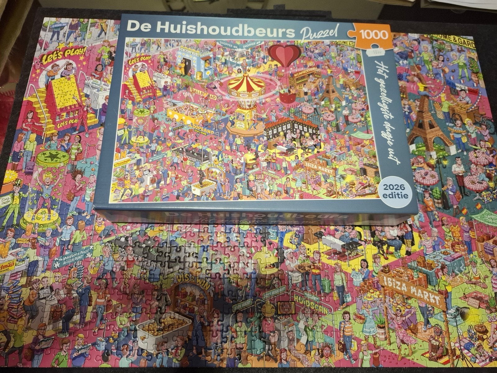 De Huishoudbeurs Puzzel 1000 Stukjes - 2026 Editie ("Het gez, Hobby en Vrije tijd, Ophalen of Verzenden, 500 t/m 1500 stukjes