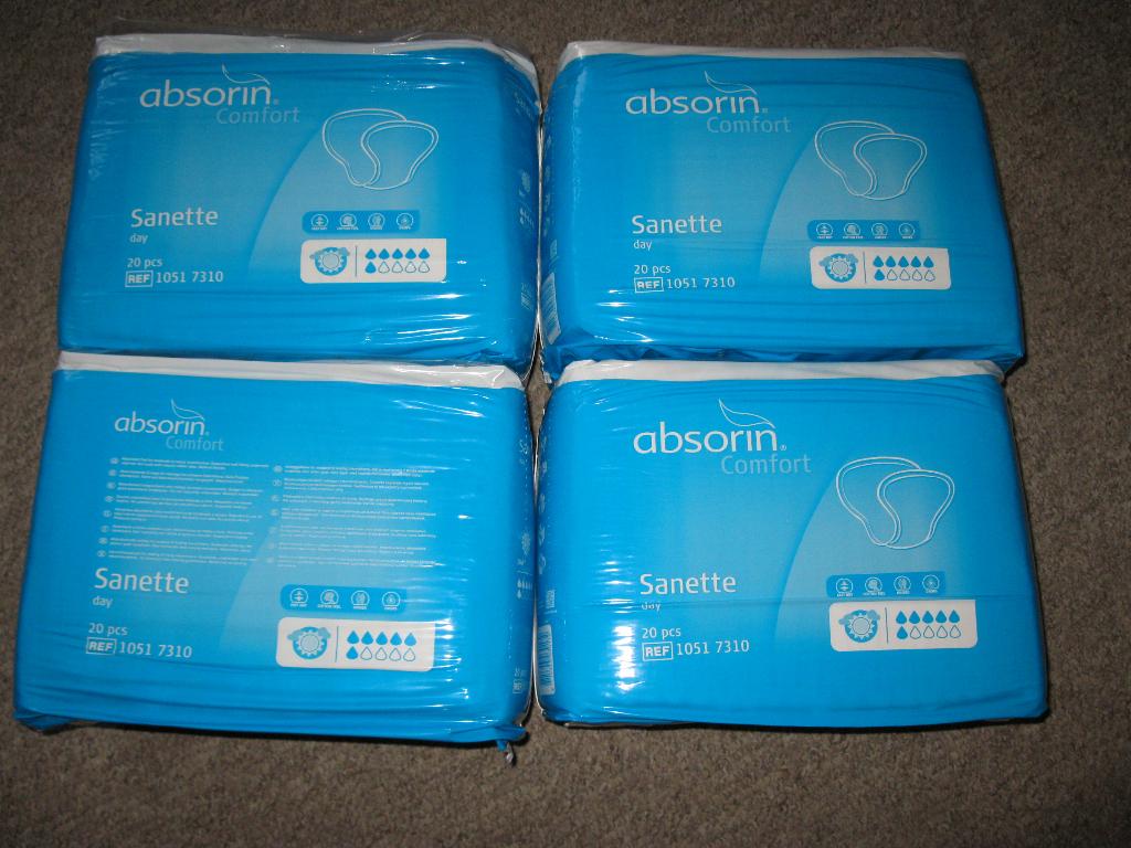 Incontinentie materiaal Absorin Sanette Comfort en Heavy, Diversen, Ophalen of Verzenden, Nieuw