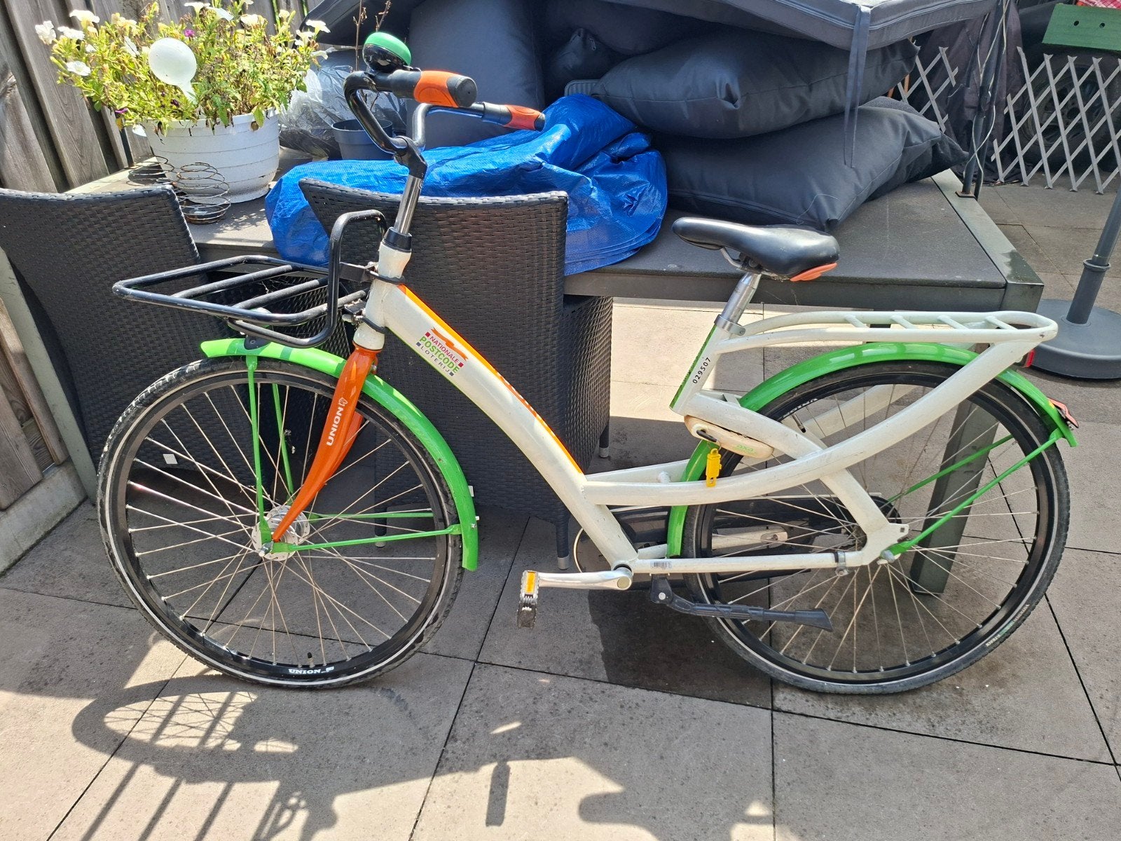 Union Postcodeloterij fiets, Terugtraprem, Gebruikt, Versnellingen, Ophalen
