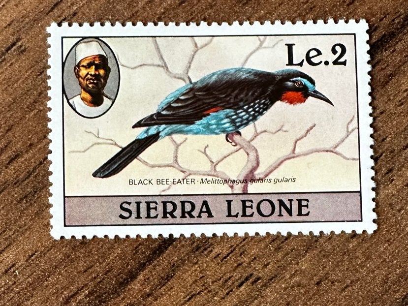 Sierra Leone 1980 vogels bijeneter postfris, Ophalen of Verzenden, Postfris