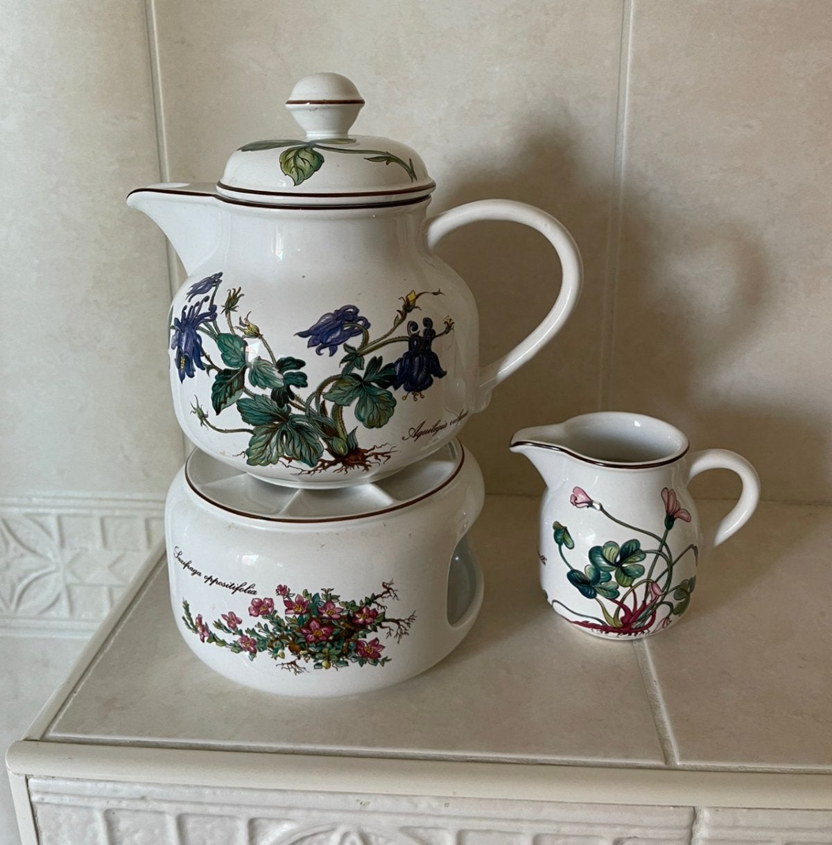 Villeroy&Boch - Botanica set met theelicht en melkkannetje, Keramiek, Overige typen, Nieuw, Ophalen of Verzenden