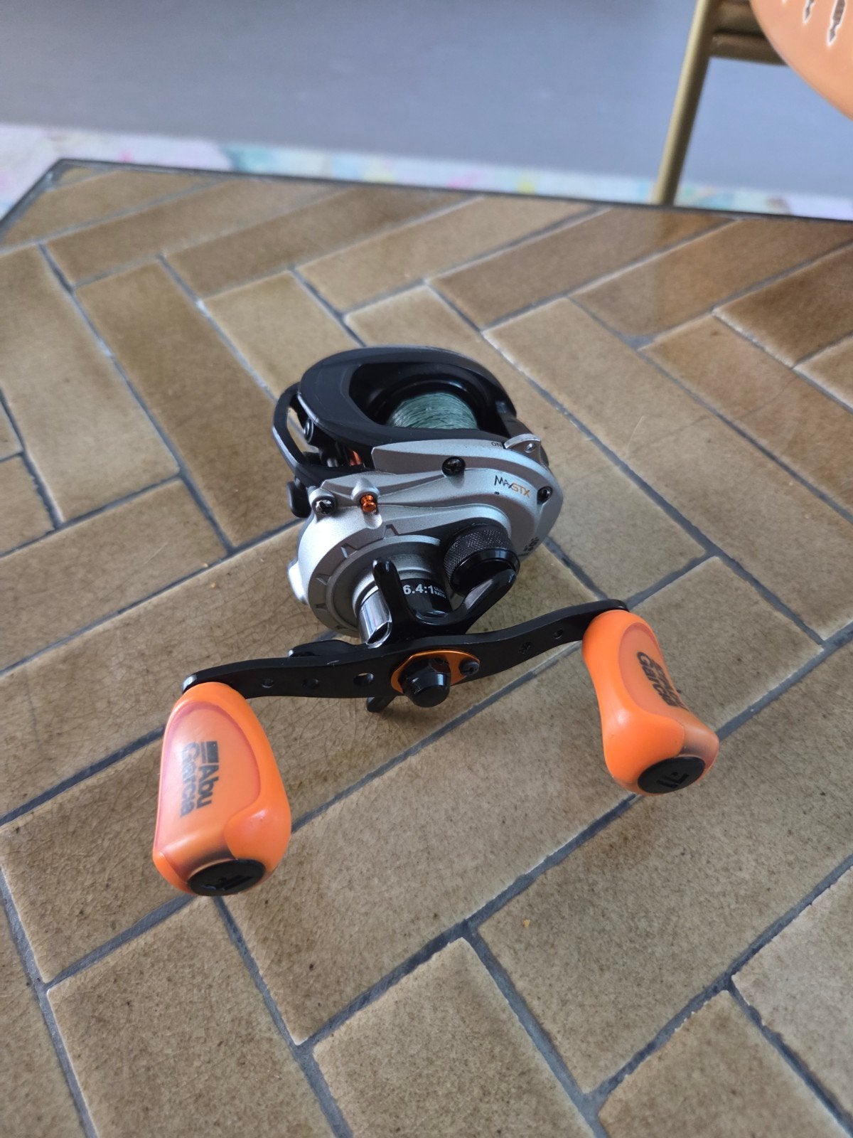 Te koop, Abu Garcia Maxstx reel, Watersport en Boten, Hengelsport | Roofvissen, Ophalen of Verzenden, Gebruikt, Molen