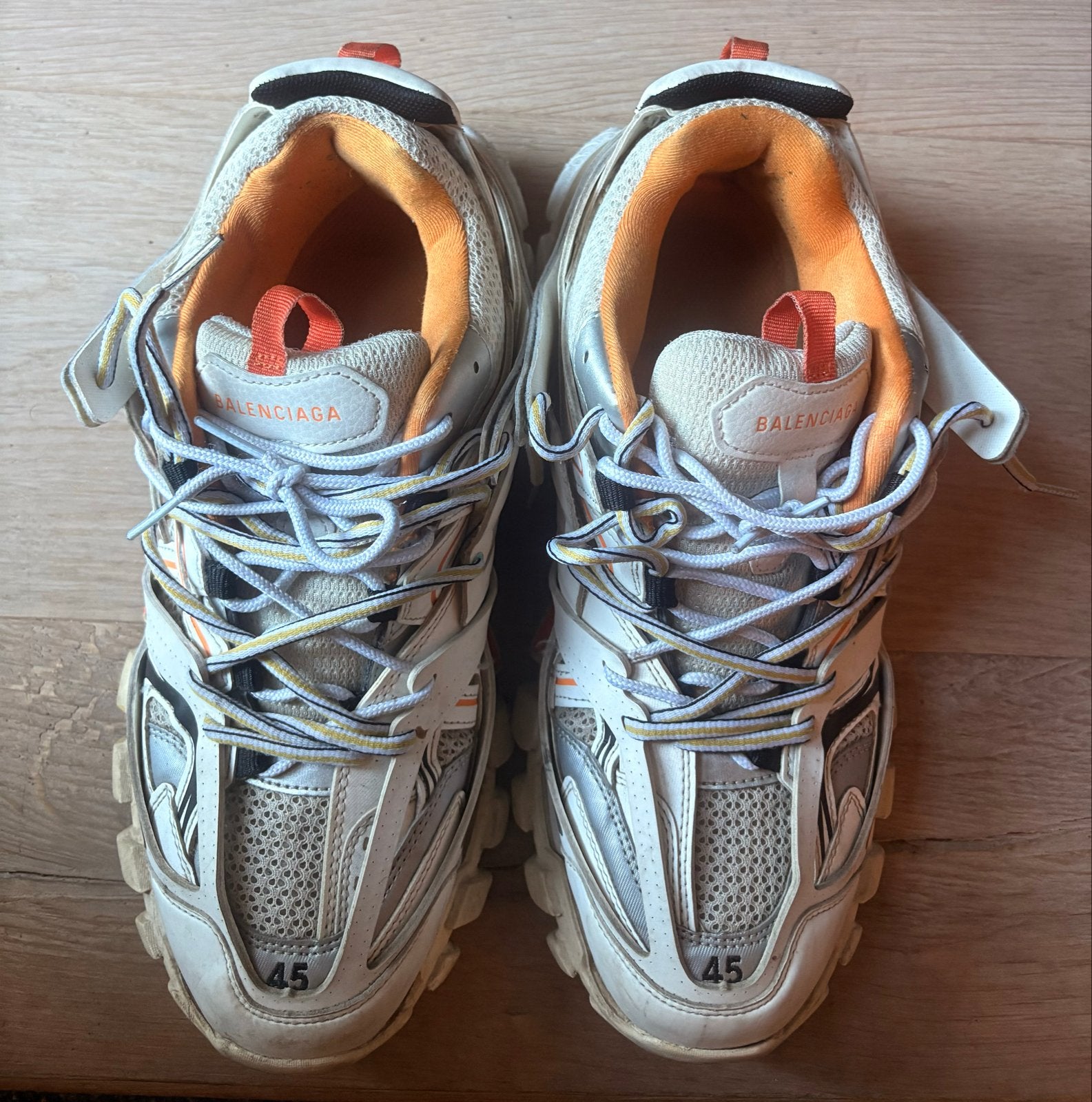 Balenciaga Track Sneakers Maat 45, Kleding | Heren, Schoenen, Ophalen, Gedragen, Wit, Sneakers of Gympen