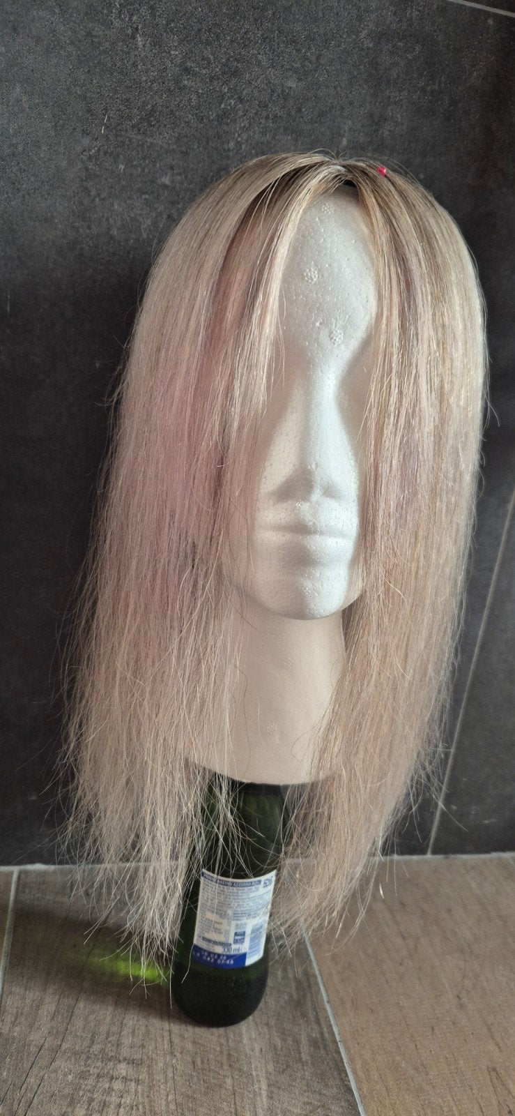 haarwerk indisch haar (echt haar), Ophalen of Verzenden, Zo goed als nieuw, Pruik of Haarverlenging