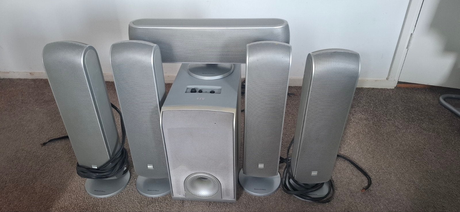 Complete 5.1 home cinema set dolby surround B&W, Audio, Tv en Foto, Home Cinema-sets, Gebruikt, 70 watt of meer, 5.1-systeem, Overige spelers