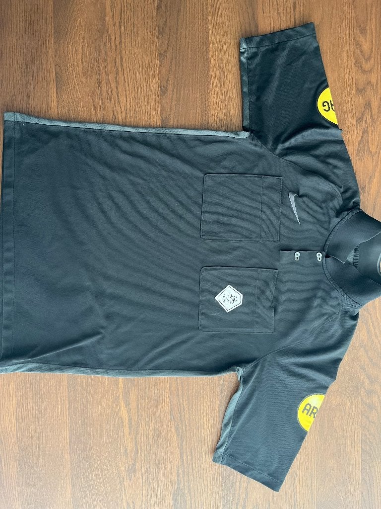 KNVB scheidsrechter shirt zwart, Maat 52/54 (L), Zwart, Nike, Ophalen of Verzenden