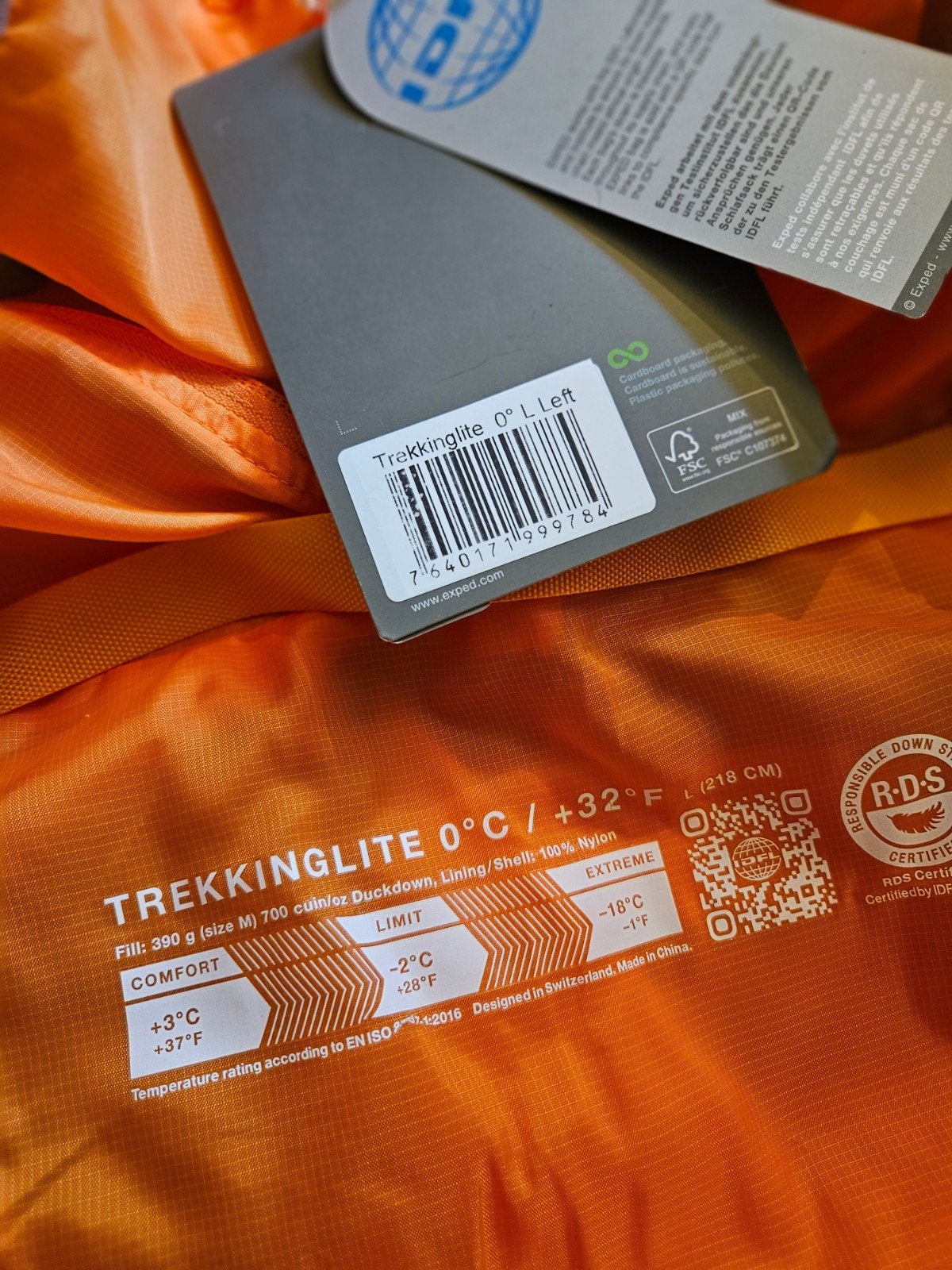 Exped trekkinglite slaapzak*nieuw*, Ophalen of Verzenden, Nieuw