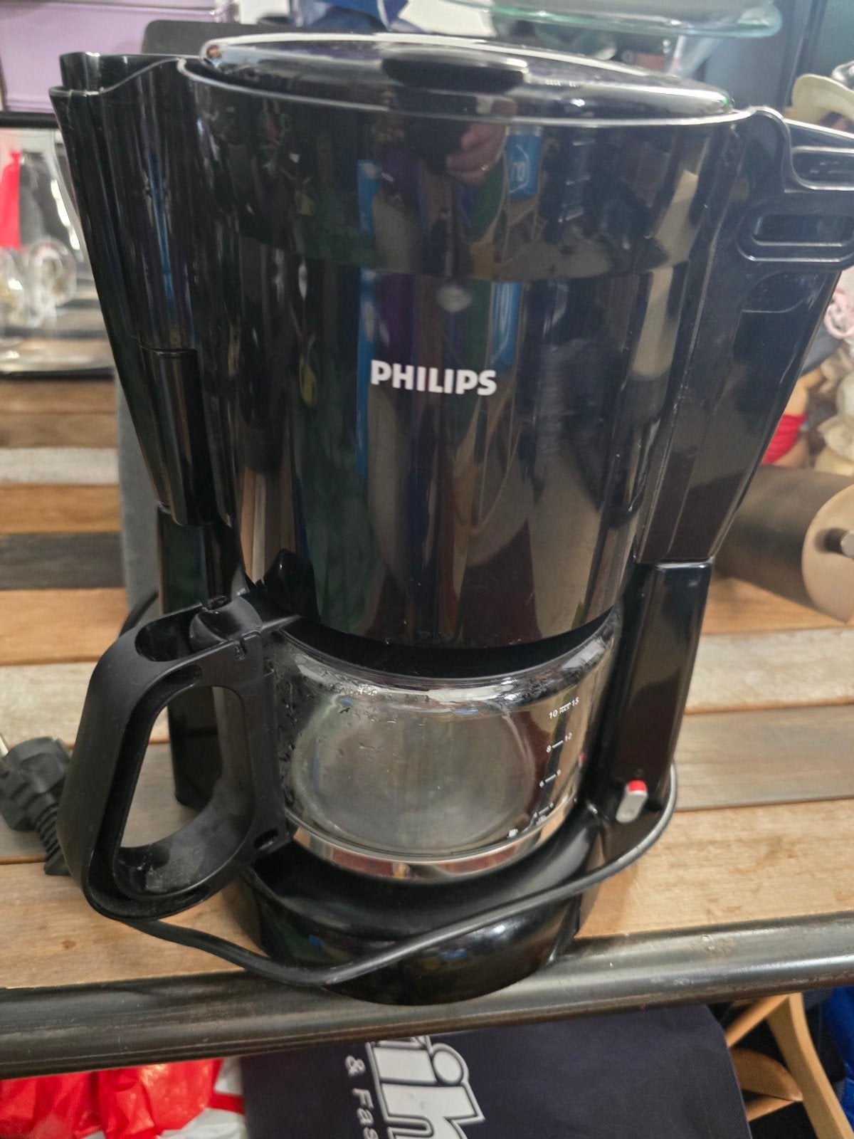 Philips Koffiezetapparaat HD7446 - Zwart, Gebruikt, 10 kopjes of meer, Koffiemachine, Gemalen koffie