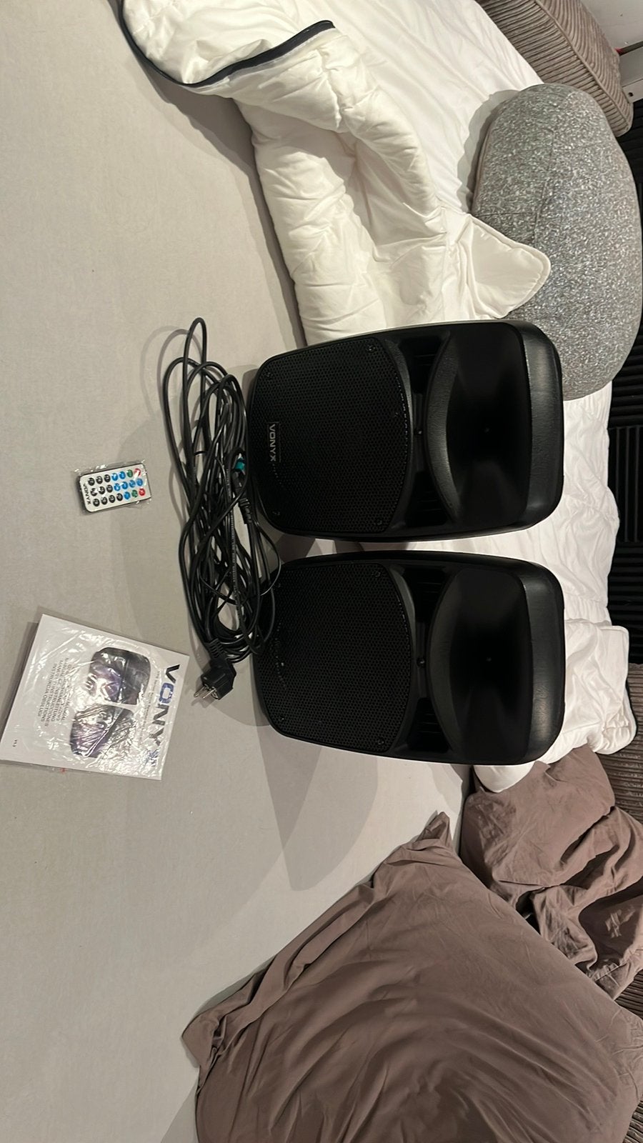 Vonyx VPS082A 8”, Gebruikt, Party speaker, Inclusief kabels, Ophalen